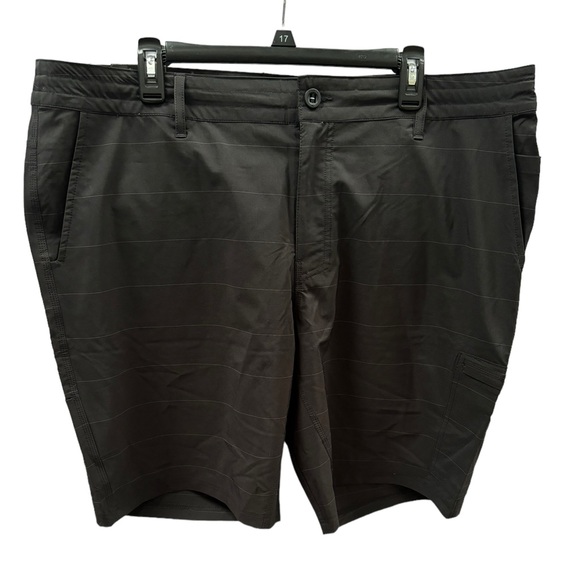 O’Neill Men’s Black with Grey Stripe Hybrid Shorts‎ Size 40 - Picture 1 of 8
